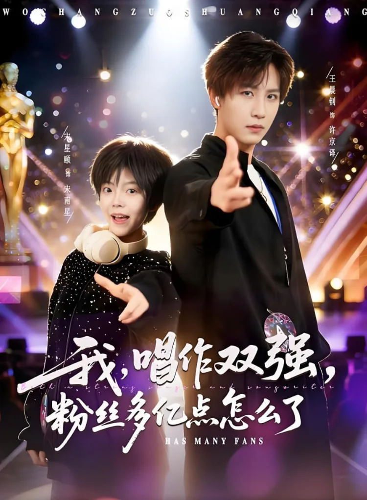 我，唱作双强，粉丝多亿点怎么了海报