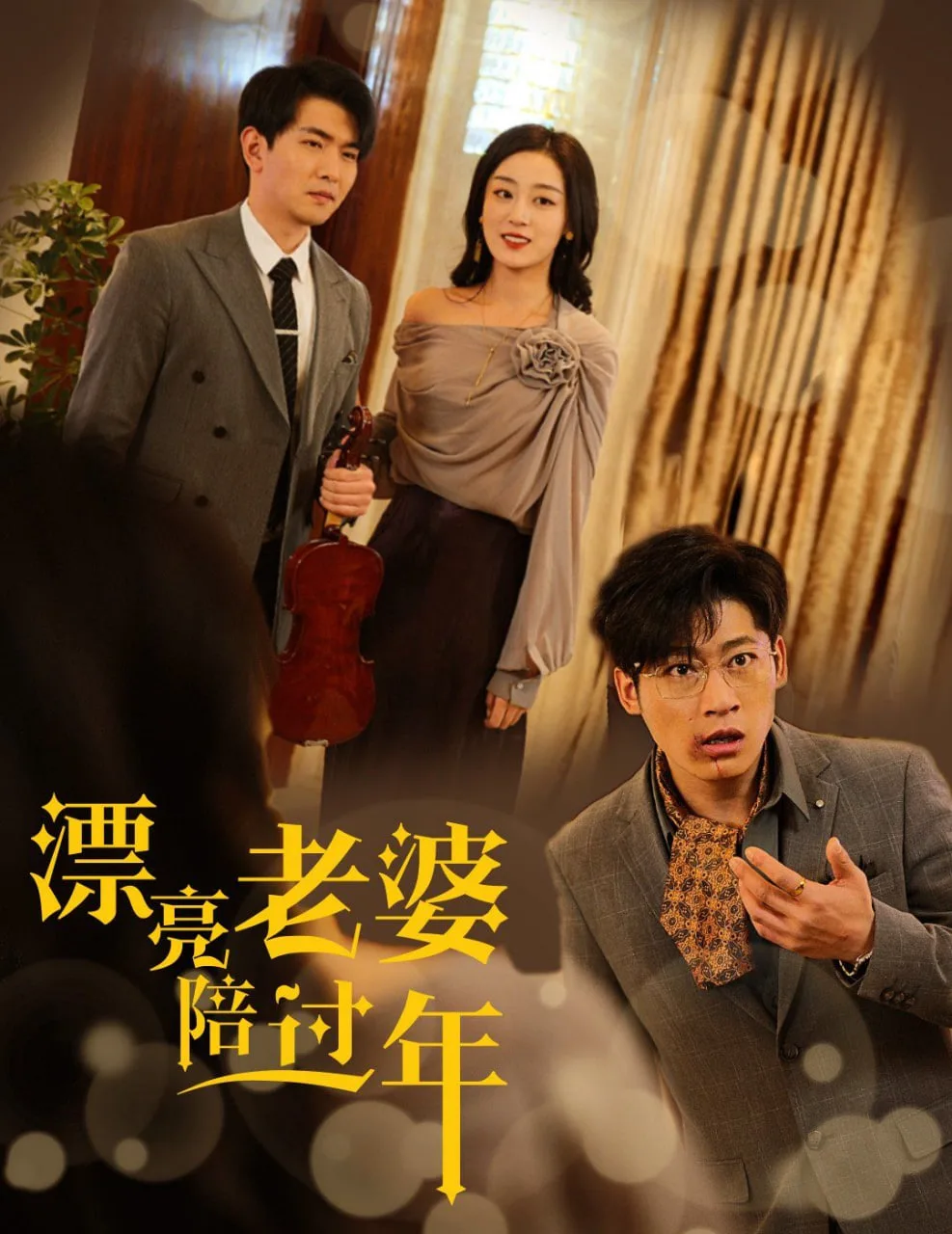 漂亮老婆陪过年-蛇年大吉之爱情事业双丰收海报